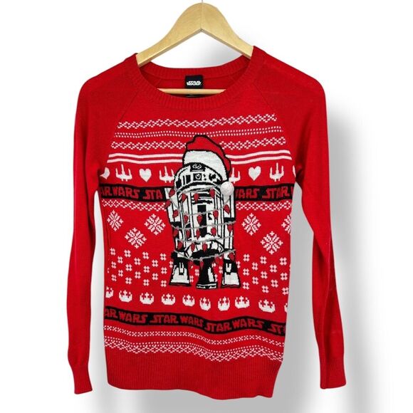 Star Wars Sweaters - Womens Star Wars R2-D2 Christmas Sweater XS